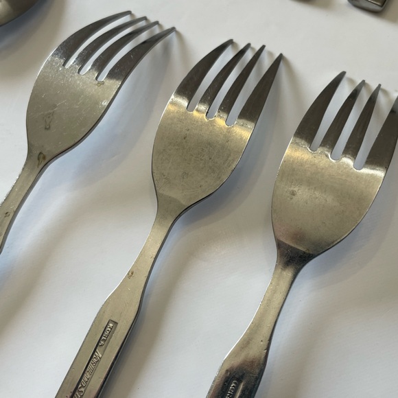 Vintage 25 PC Oneida Spring Fever Northland Stainless Korea Flatware MCM - Picture 13 of 16
